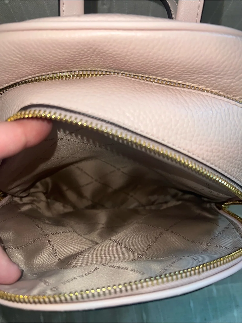Michael Kors Blush Leather Backpack with Gold Hardware (Like new with tags)